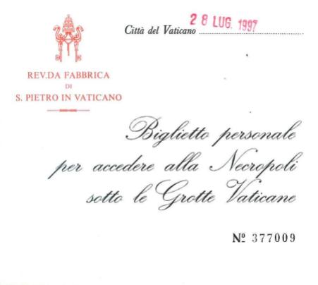 Vatican Necropolis 1997
